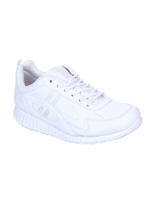 liberty white leather lace up sport shoes - 16525269 - Very Small Image - 1
