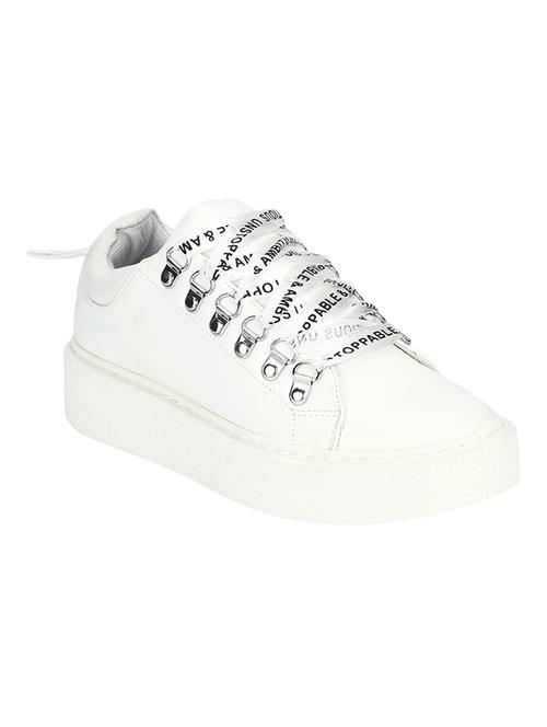 white lace-up sneakers - 16525922 - Very Small Image - 1