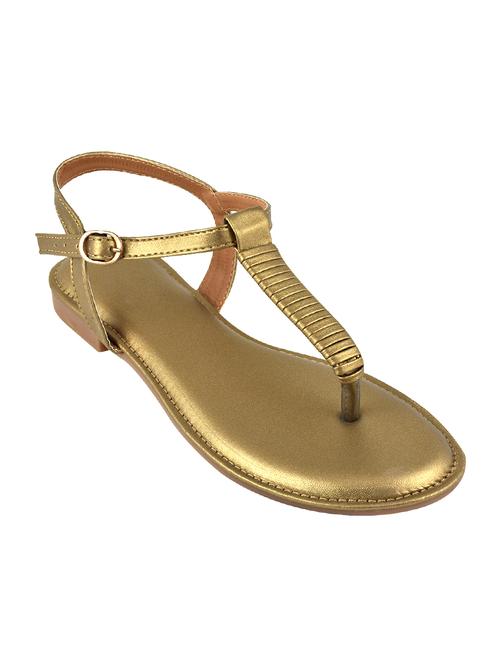copper t-strap sandals - 16526036 - Very Small Image - 1