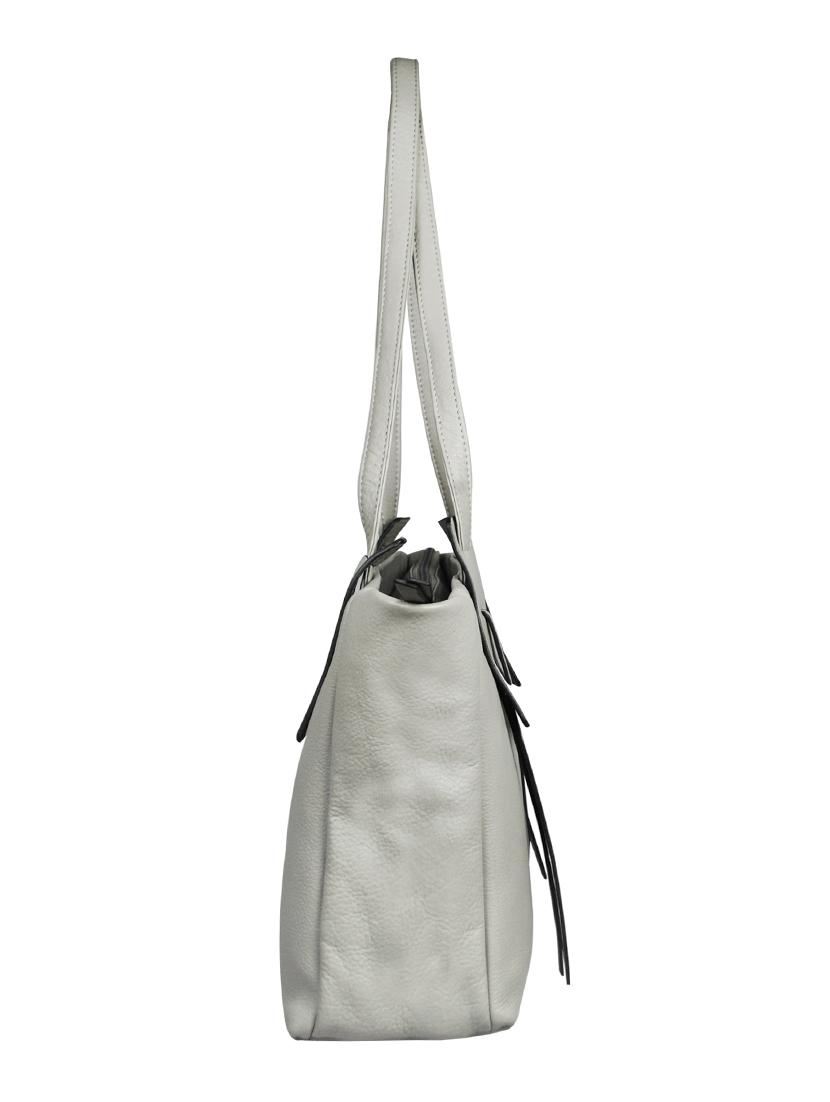 silver leather handbag - 16526412 - Standard Image - 3