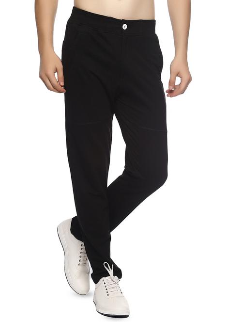 black solid full length track pant - 16527686 - Very Small Image - 1
