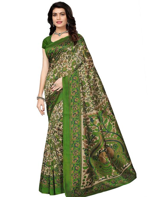 paisley printed saree with blouse - 16532519 - Very Small Image - 1