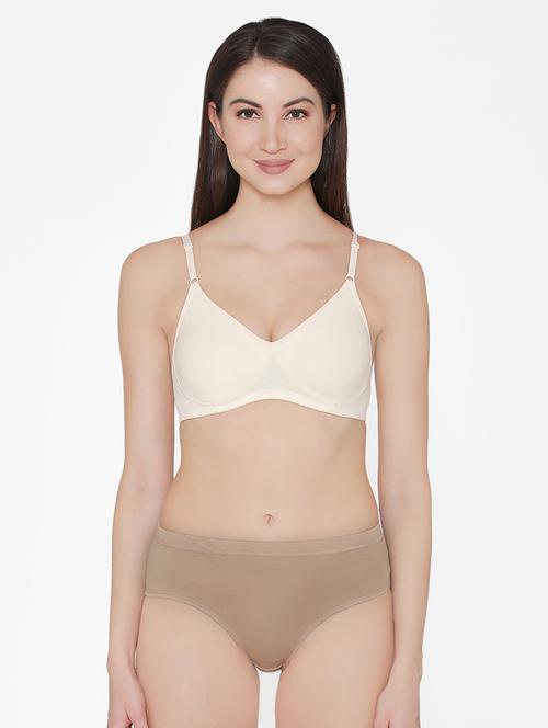 lightly padded solid bra and panty set - 16535868 - Very Small Image - 1