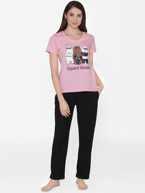 round neck quirky pyjama set  - 16535909 - Very Small Image - 1