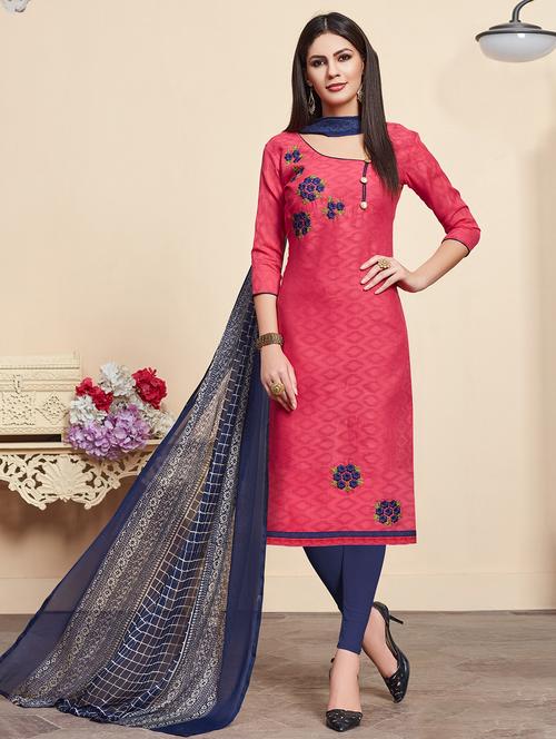 embroidered unstitched suit - 16537019 - Very Small Image - 1