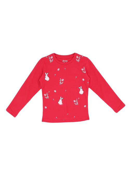 crew neck quirky print top - 16537610 - Very Small Image - 1