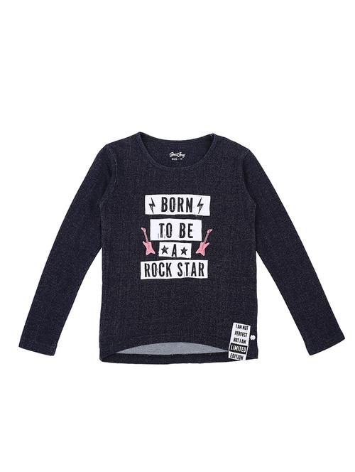 crew neck graphic print top - 16537634 - Very Small Image - 1