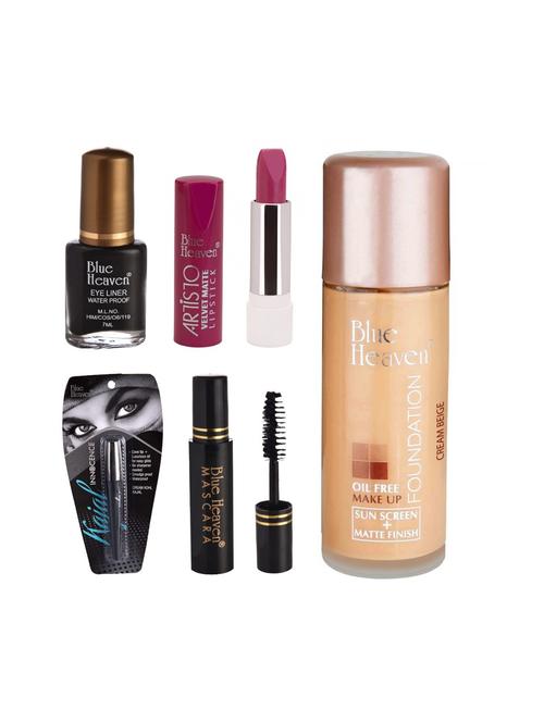 blue heaven eyeliner,mascara,kajal,foundation & matte lipsticks - 16538249 - Very Small Image - 1