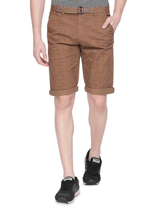 brown printed bermuda shorts  - 16538459 - Very Small Image - 1