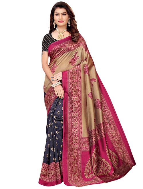 paisley mysore silk saree - 16539999 - Very Small Image - 1