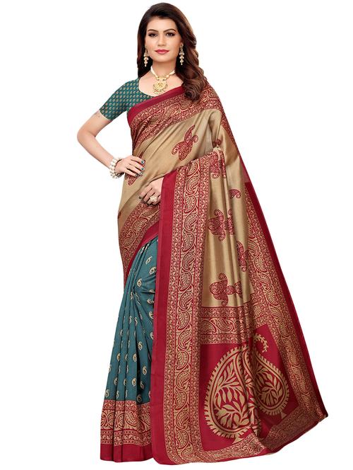paisley mysore silk saree - 16540000 - Very Small Image - 1
