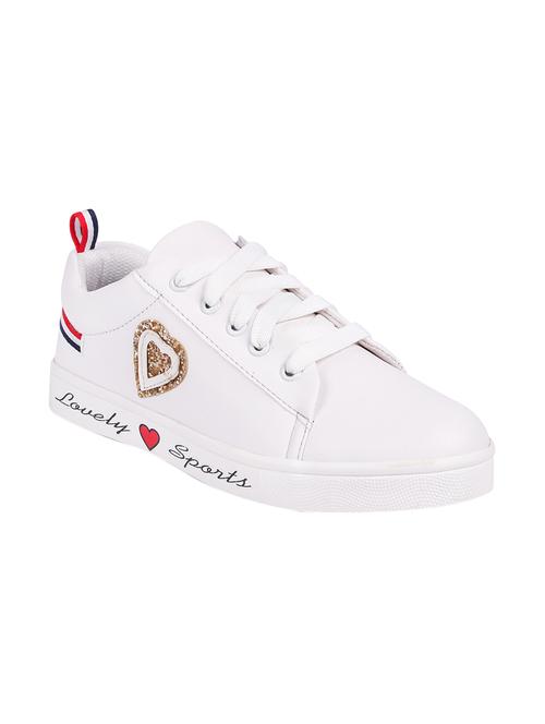 longwalk white leatherette lace-up sneakers - 16540858 - Very Small Image - 1