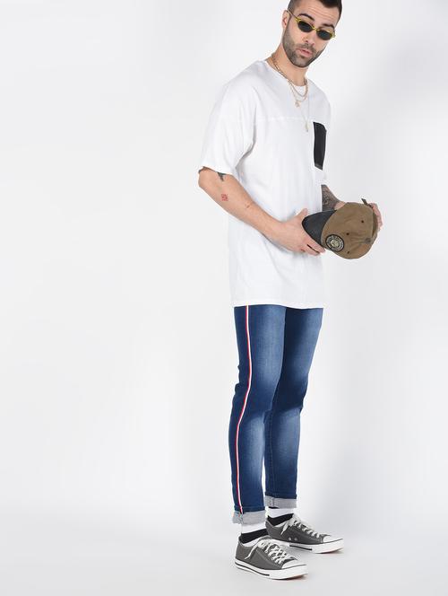 blue heavy washed jeans - 16541625 - Very Small Image - 1