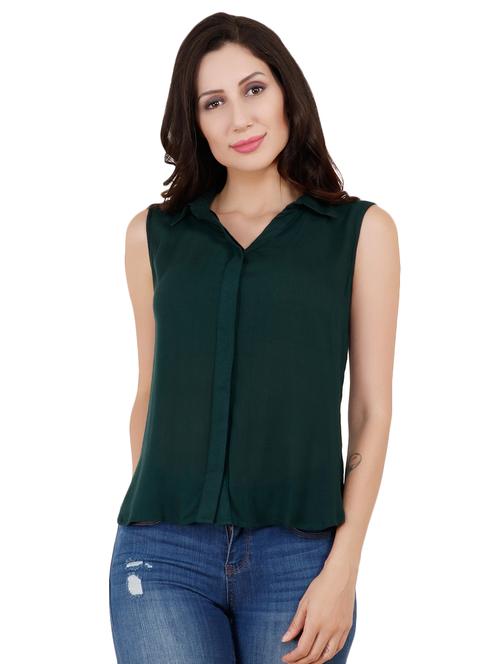 concealed placket solid shirt  - 16541696 - Very Small Image - 1