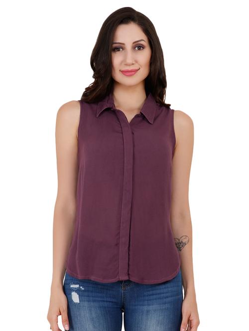 concealed placket solid shirt  - 16541698 - Very Small Image - 1