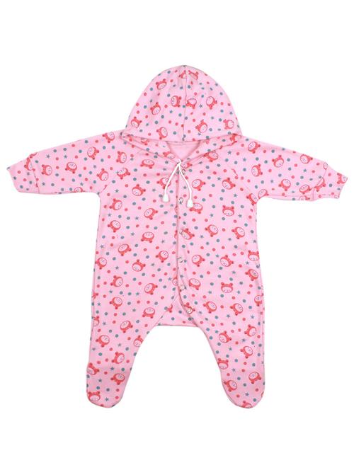 pink cotton romper - 16543493 - Very Small Image - 1