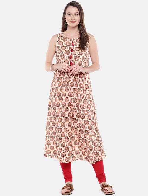 printed a-line kurta - 16545095 - Very Small Image - 1