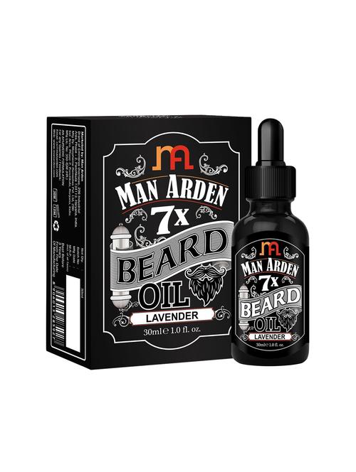 man arden 7x beard oil 30ml (lavender) - 7 premium oils blend for beard growth & nourishment - 16547069 - Very Small Image - 1