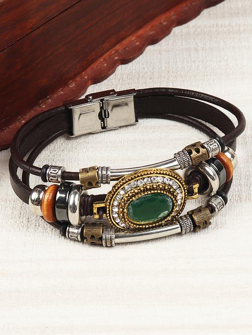 green zinc links bracelet - 16548212 - Very Small Image - 1
