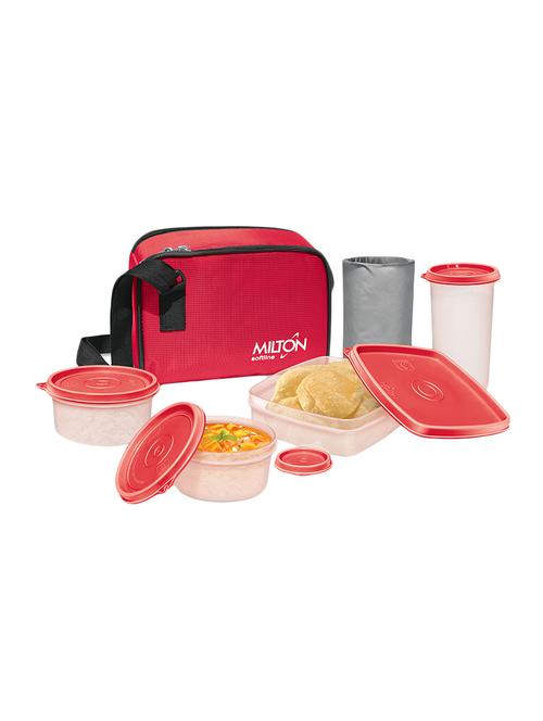 plastic lunch box with 4 containers - 16548258 - Very Small Image - 1