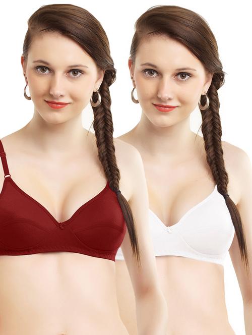 set of 2 floral patch bra  - 16548455 - Very Small Image - 1