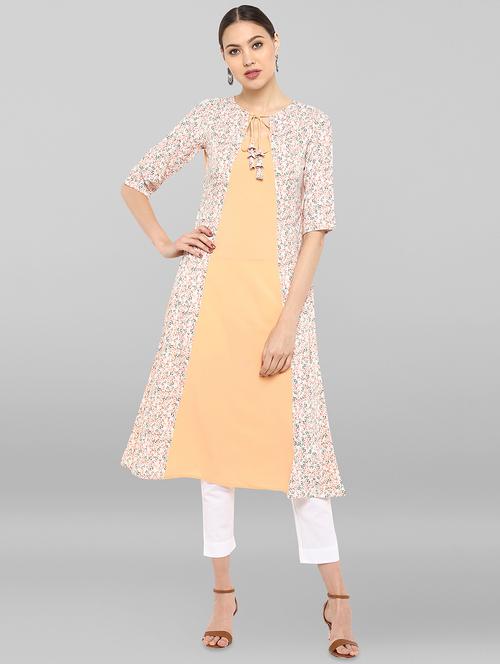 printed a-line kurta - 16548748 - Very Small Image - 1
