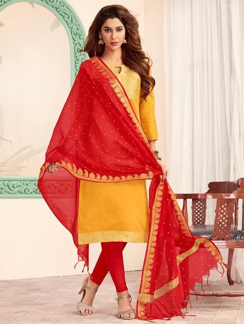 churidaar unstitched suit - 16549836 - Very Small Image - 1