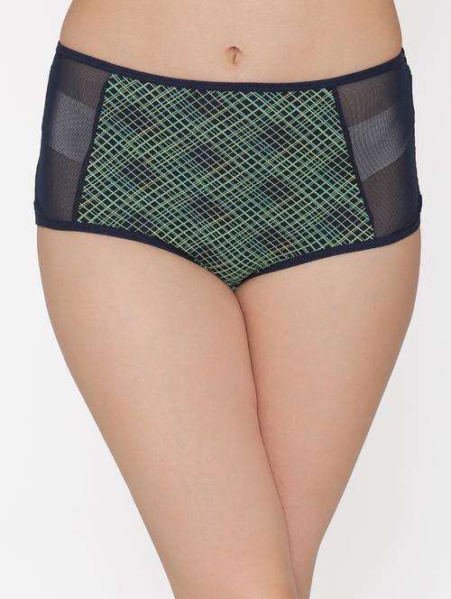 high rise mesh panel hipster panty - 16550023 - Very Small Image - 1