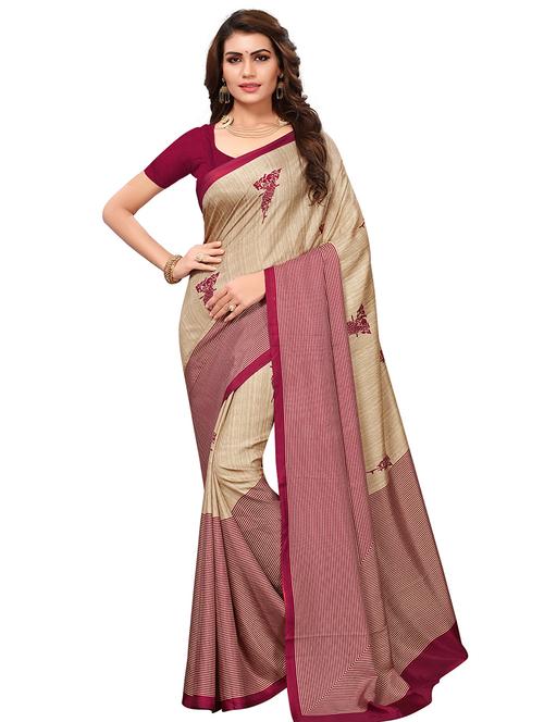 conversational printed saree with blouse - 16554647 - Very Small Image - 1