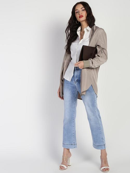 high rise stone washed jeans  - 16554932 - Very Small Image - 1