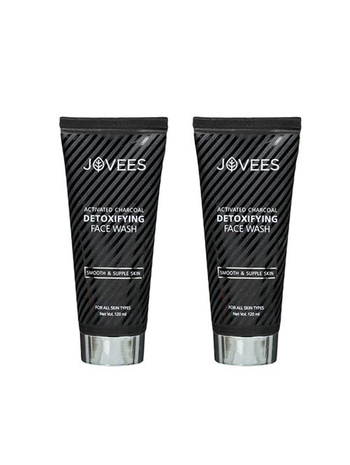 jovees pack of 2 charcoal detoxifying face wash - 16555451 - Very Small Image - 1