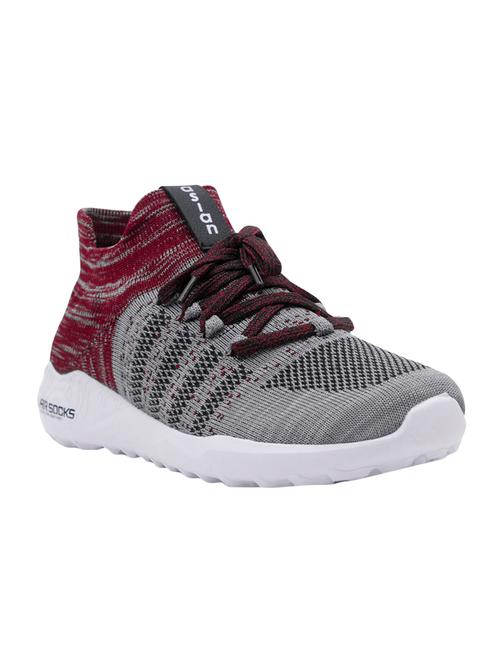 asian grey fabric sport shoes - 16556993 - Very Small Image - 1