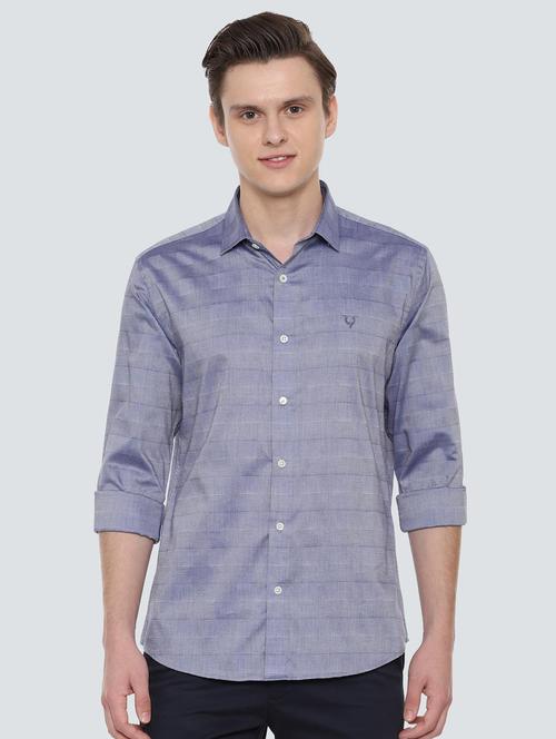 blue checkered casual shirt - 16557449 - Very Small Image - 1