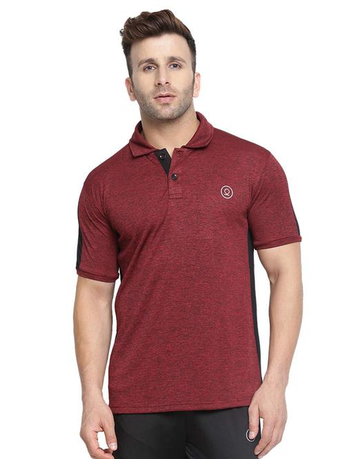 red solid polo t-shirt - 16561155 - Very Small Image - 1
