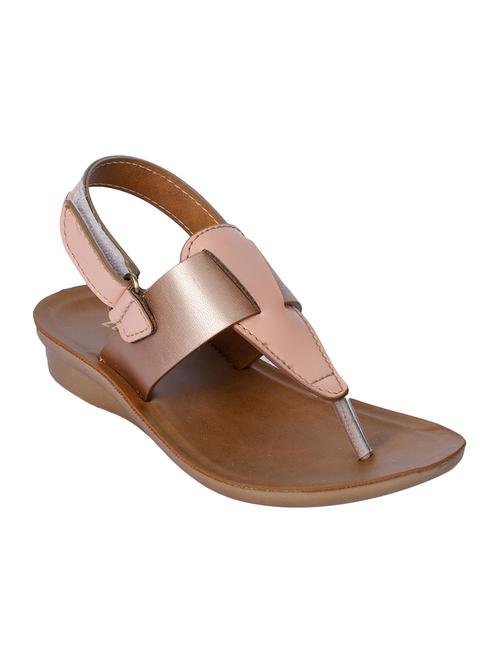 orange leatherette sandal - 16562033 - Very Small Image - 1