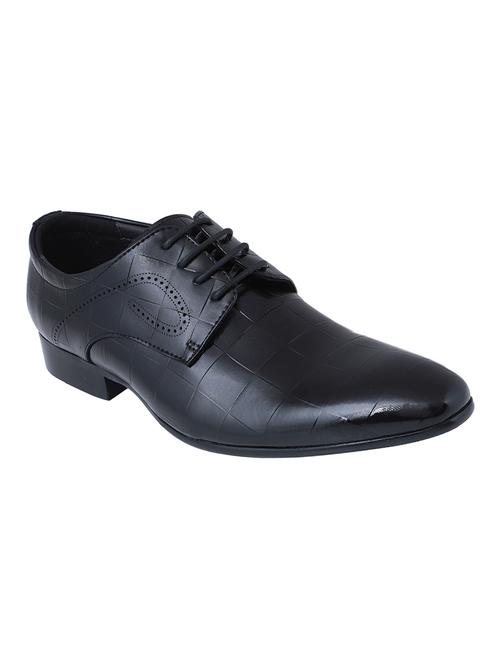 pelle albero black leatherette lace-up derbys - 16562613 - Very Small Image - 1