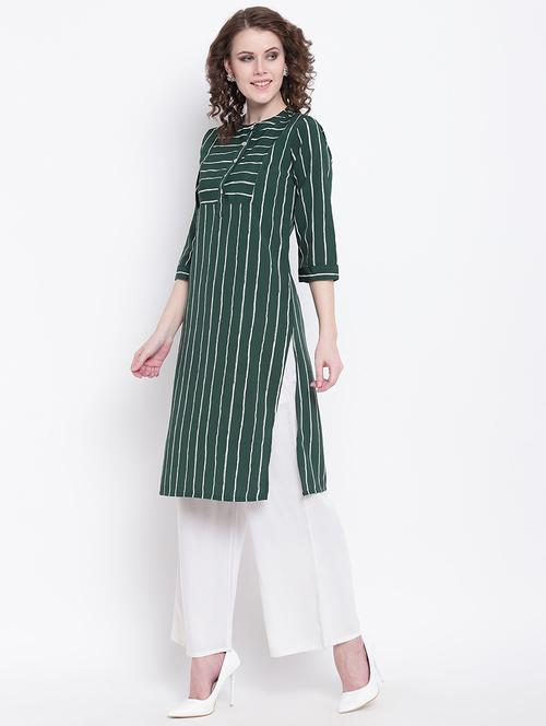 women's straight kurta - 16568834 - Very Small Image - 1