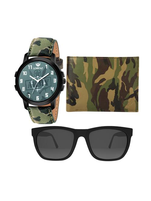 lorenz set of 3 analog watch, sunglasses and wallet - 16572565 - Very Small Image - 1