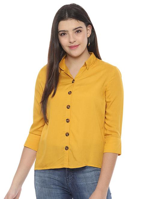 button up solid shirt  - 16572677 - Very Small Image - 1
