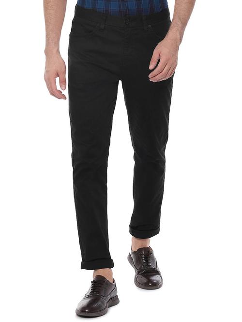 black solid chinos  - 16572872 - Very Small Image - 1