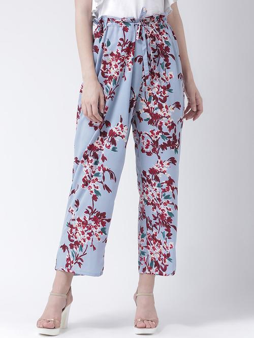 tie up waist floral trouser  - 16573216 - Very Small Image - 1
