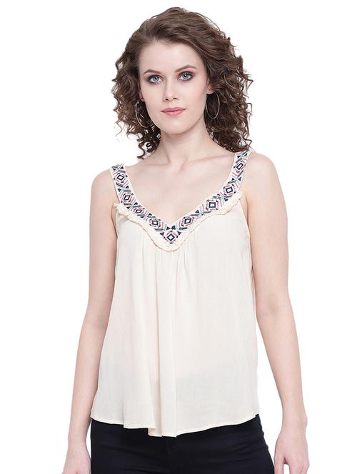 women's ruffle sweetheart neck top - 16574032 - Very Small Image - 1