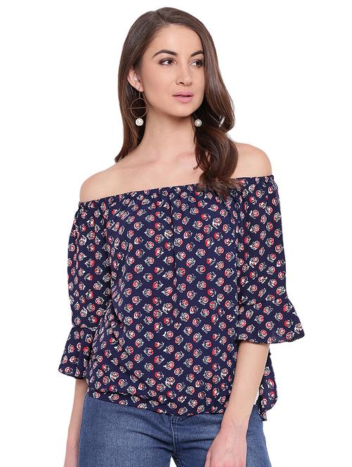 women's straight off shoulder top - 16574033 - Very Small Image - 1