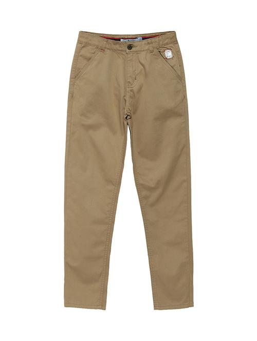beige cotton casual trouser - 16574631 - Very Small Image - 1
