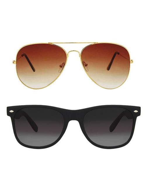 royalmede set of 2 aviator & wayfarer sunglasses - 16578233 - Very Small Image - 1