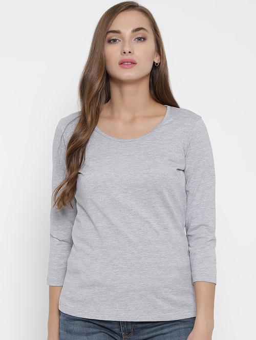 round neck solid tee - 16579116 - Very Small Image - 1