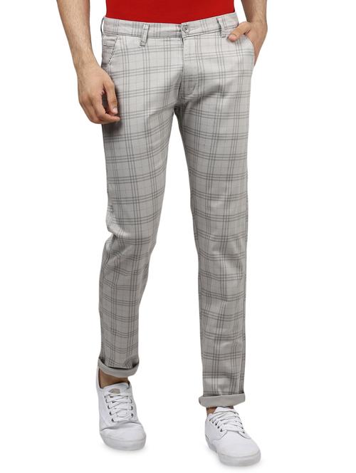 beige checkered chinos  - 16584171 - Very Small Image - 1
