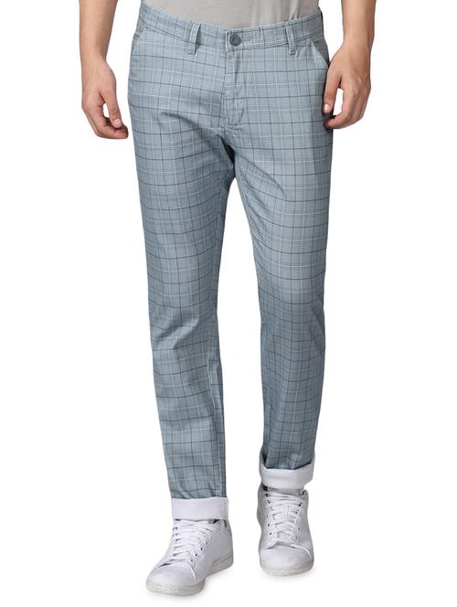 grey checkered chinos  - 16584175 - Very Small Image - 1