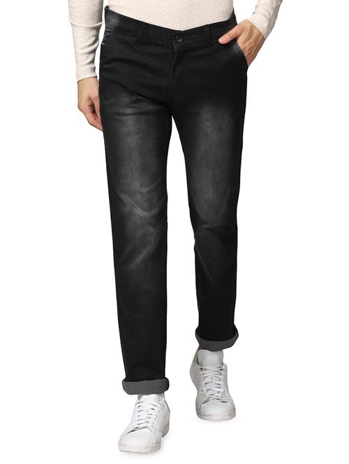 men plain mid rise jeans   - 16584194 - Very Small Image - 1