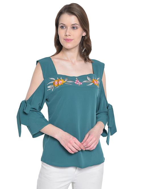 women's straight square neck top - 16584664 - Very Small Image - 1